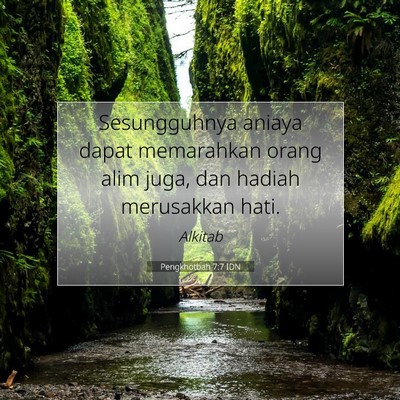 Pengkhotbah 7:7 IDN Gambar Ayat Alkitab