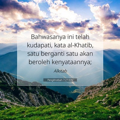 Pengkhotbah 7:27 IDN Gambar Ayat Alkitab