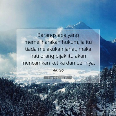 Pengkhotbah 8:5 IDN Gambar Ayat Alkitab