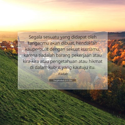 Pengkhotbah 9:10 IDN Gambar Ayat Alkitab