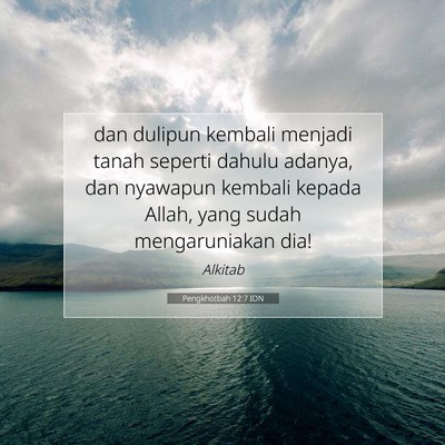 Pengkhotbah 12:7 IDN Gambar Ayat Alkitab