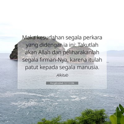 Pengkhotbah 12:13 IDN Gambar Ayat Alkitab