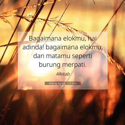 Kidung Agung 1:15 Ayat Alkitab Dijelaskan