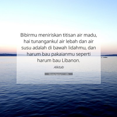 Kidung Agung 4:11 IDN Gambar Ayat Alkitab