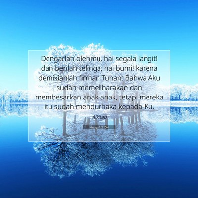 Yesaya 1:2 IDN Gambar Ayat Alkitab