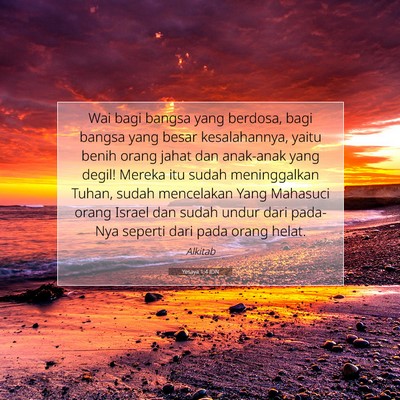 Yesaya 1:4 IDN Gambar Ayat Alkitab