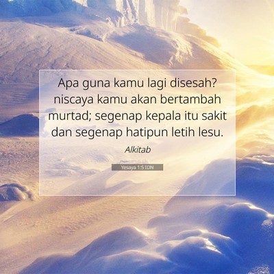 Yesaya 1:5 IDN Gambar Ayat Alkitab