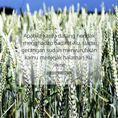 Yesaya 1:12 IDN Gambar Ayat Alkitab