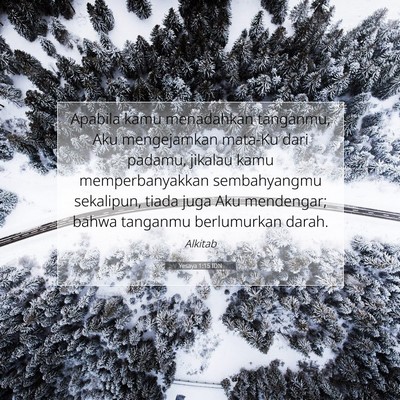 Yesaya 1:15 IDN Gambar Ayat Alkitab