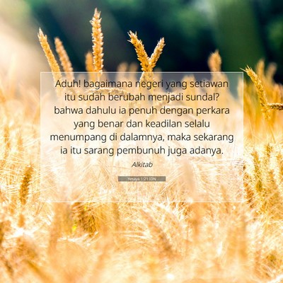 Yesaya 1:21 IDN Gambar Ayat Alkitab