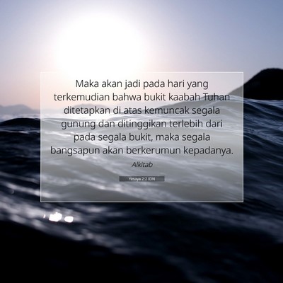 Yesaya 2:2 IDN Gambar Ayat Alkitab