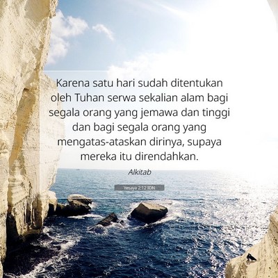 Yesaya 2:12 IDN Gambar Ayat Alkitab