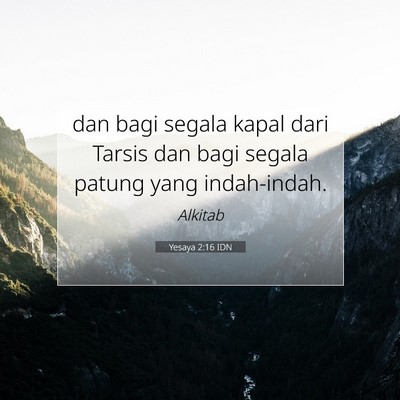 Yesaya 2:16 IDN Gambar Ayat Alkitab