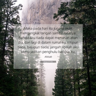 Yesaya 3:7 Ayat Alkitab Dijelaskan