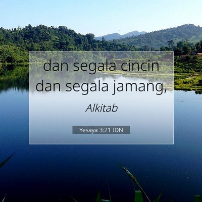 Yesaya 3:21 Ayat Alkitab Dijelaskan