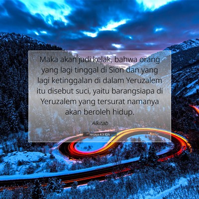 Yesaya 4:3 IDN Gambar Ayat Alkitab