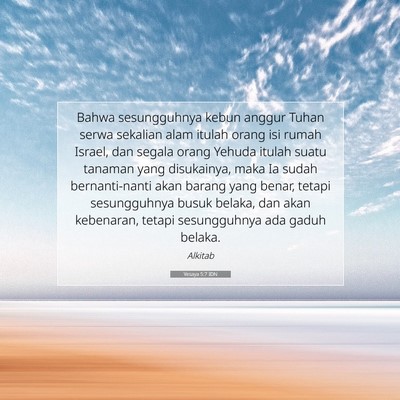 Yesaya 5:7 IDN Gambar Ayat Alkitab