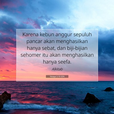 Yesaya 5:10 IDN Gambar Ayat Alkitab