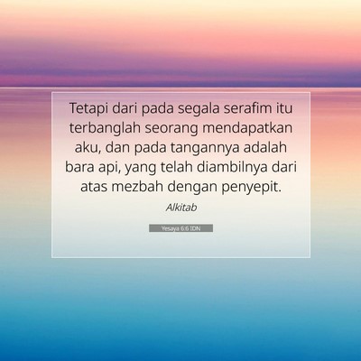 Yesaya 6:6 IDN Gambar Ayat Alkitab