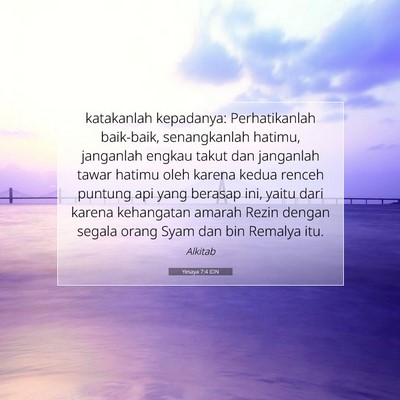 Yesaya 7:4 Ayat Alkitab Dijelaskan