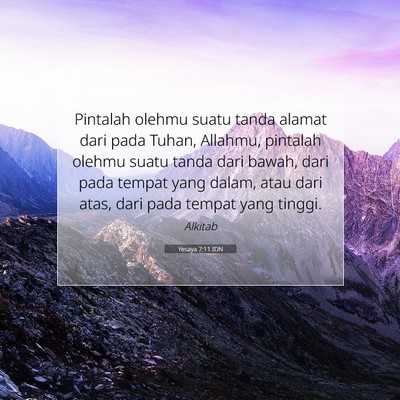 Yesaya 7:11 Ayat Alkitab Dijelaskan