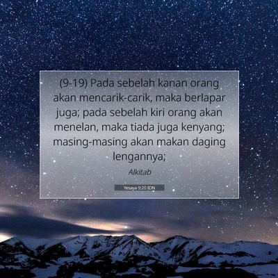 Yesaya 9:20 Ayat Alkitab Dijelaskan