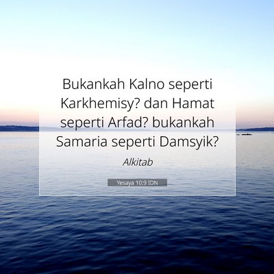 Yesaya 10:9 IDN Gambar Ayat Alkitab