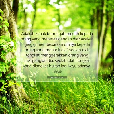 Yesaya 10:15 IDN Gambar Ayat Alkitab