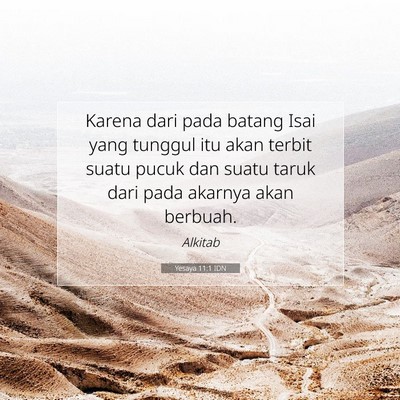 Yesaya 11:1 IDN Gambar Ayat Alkitab