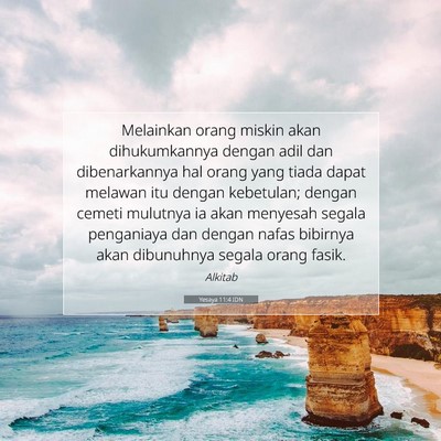 Yesaya 11:4 IDN Gambar Ayat Alkitab