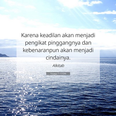 Yesaya 11:5 IDN Gambar Ayat Alkitab