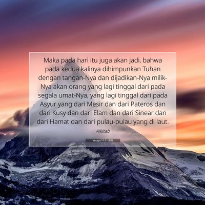 Yesaya 11:11 IDN Gambar Ayat Alkitab