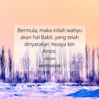 Yesaya 13:1 IDN Gambar Ayat Alkitab