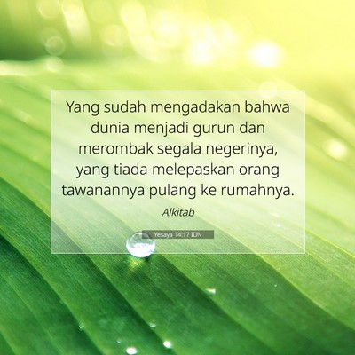 Yesaya 14:17 IDN Gambar Ayat Alkitab