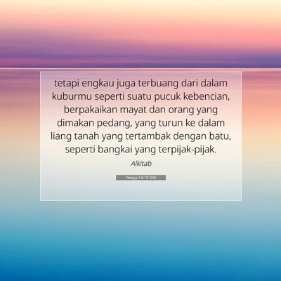 Yesaya 14:19 Ayat Alkitab Dijelaskan
