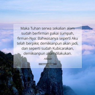 Yesaya 14:24 IDN Gambar Ayat Alkitab