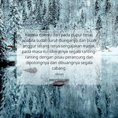 Yesaya 18:5 Ayat Alkitab Dijelaskan