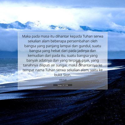 Yesaya 18:7 IDN Gambar Ayat Alkitab