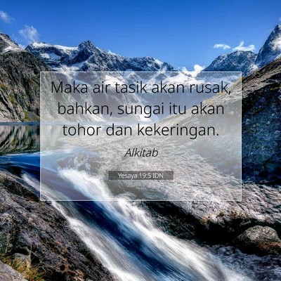 Yesaya 19:5 IDN Gambar Ayat Alkitab