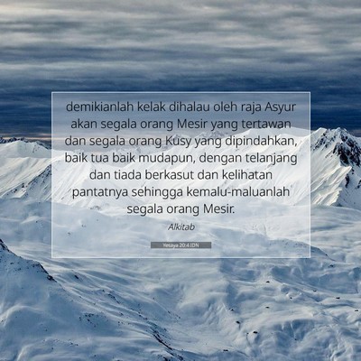 Yesaya 20:4 IDN Gambar Ayat Alkitab