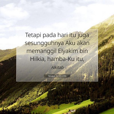 Yesaya 22:20 Ayat Alkitab Dijelaskan