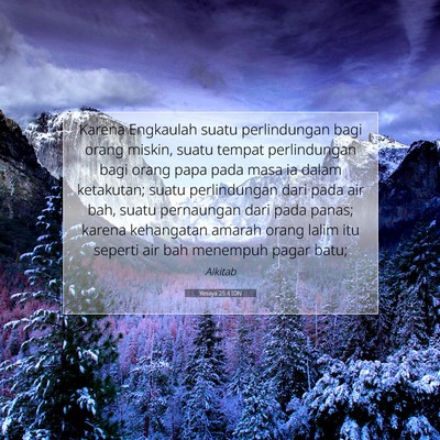Yesaya 25:4 IDN Gambar Ayat Alkitab