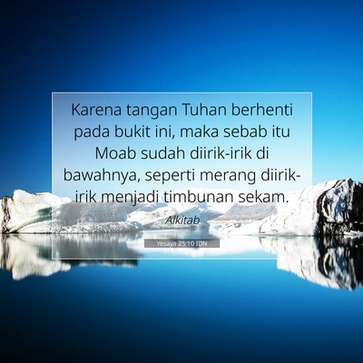 Yesaya 25:10 IDN Gambar Ayat Alkitab