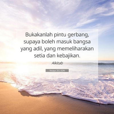 Yesaya 26:2 IDN Gambar Ayat Alkitab