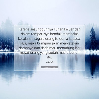 Yesaya 26:21 IDN Gambar Ayat Alkitab