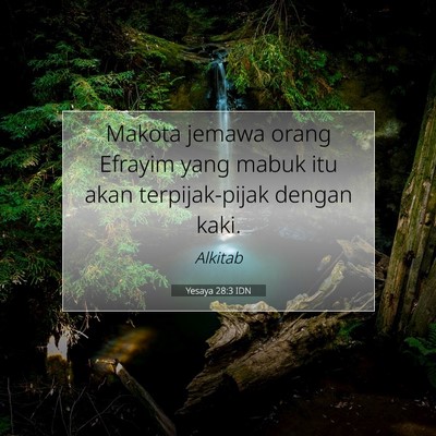 Yesaya 28:3 IDN Gambar Ayat Alkitab