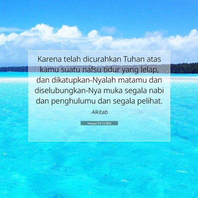 Yesaya 29:10 IDN Gambar Ayat Alkitab