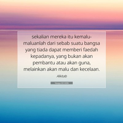 Yesaya 30:5 Ayat Alkitab Dijelaskan
