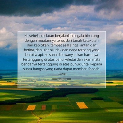 Yesaya 30:6 IDN Gambar Ayat Alkitab