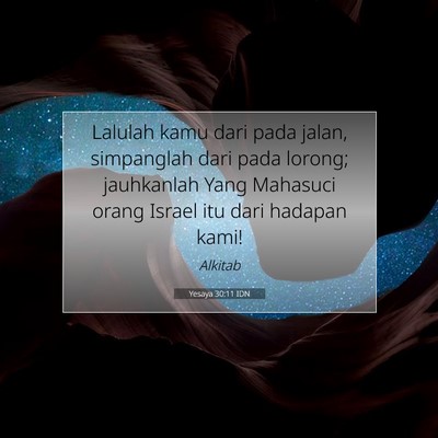 Yesaya 30:11 Ayat Alkitab Dijelaskan